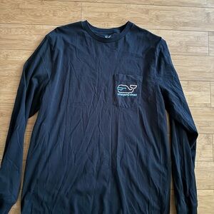 Vineyard Vines Men's Black Long Sleeve Tee